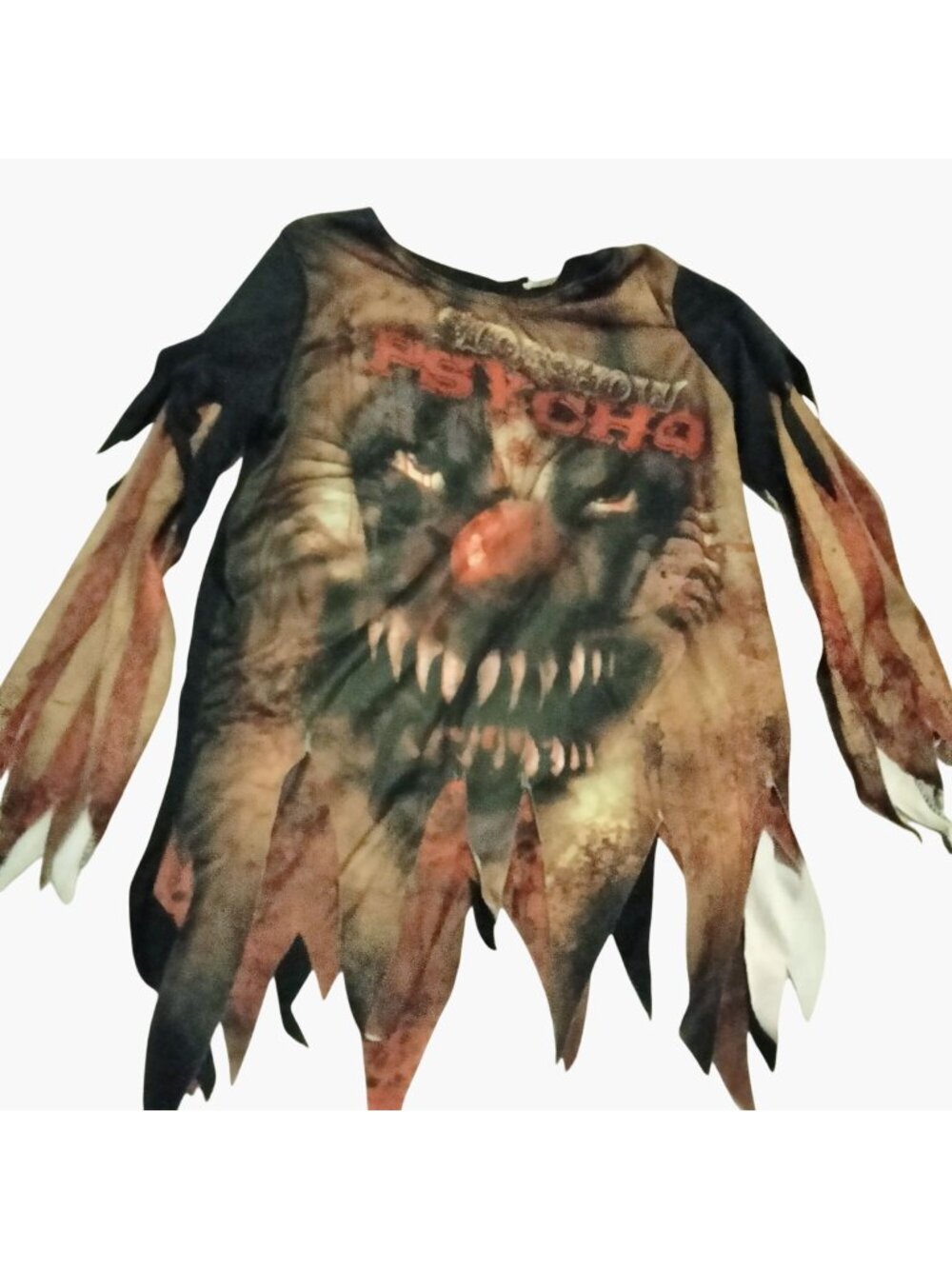 Haunted House Psycho Clown Costume Shirt Medium Halloween Costumes USA